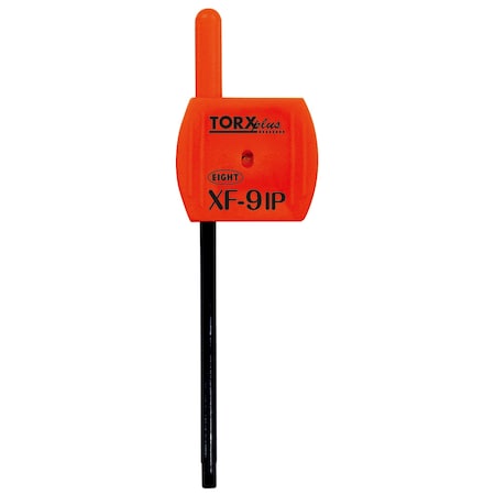 Eight Tool TORX PLUS KEY FLAG HANDLE, 9IP X 80.5MM RED XF-9IP
